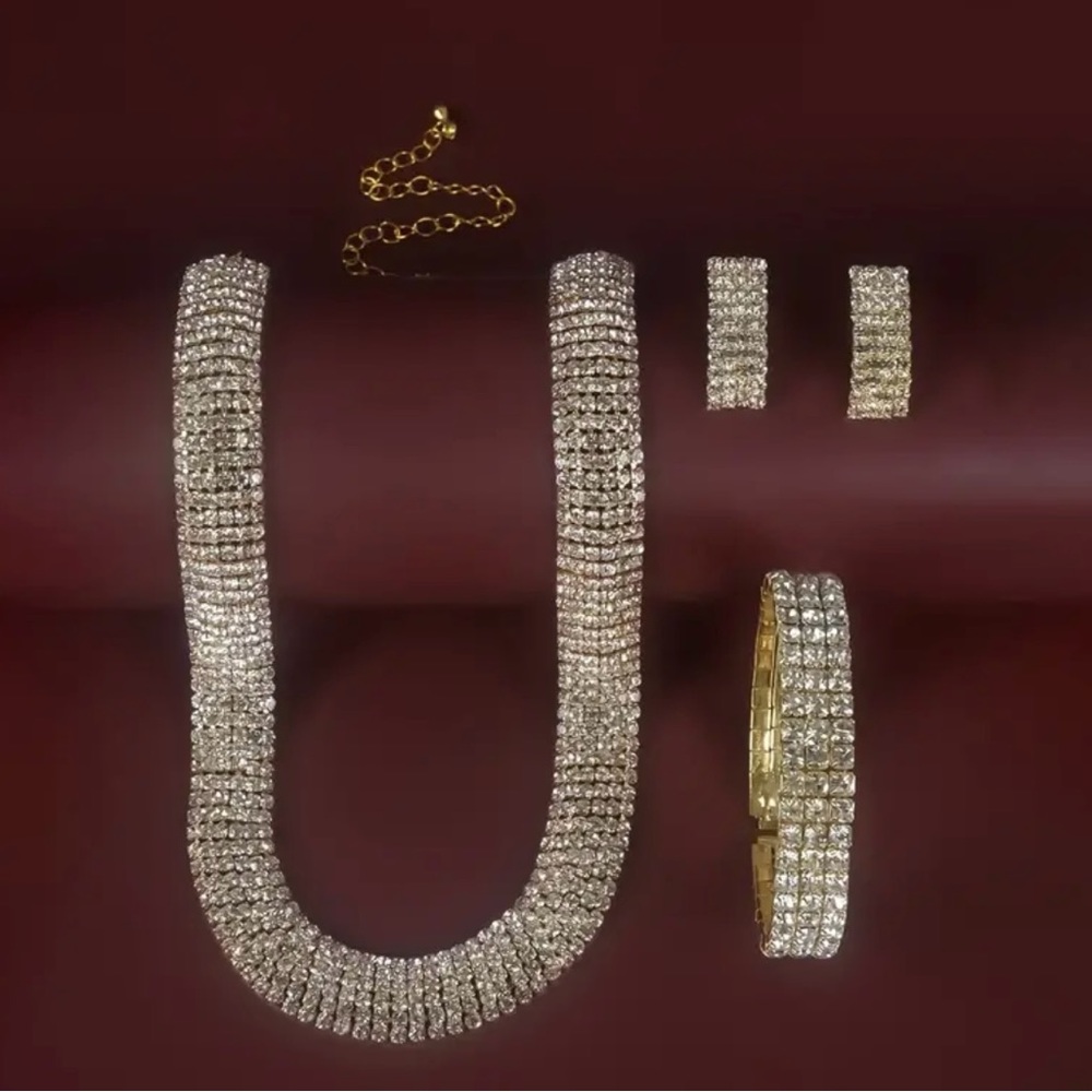 Matching Necklace, Bracelet, and Earring Set - Picture 6 of 6